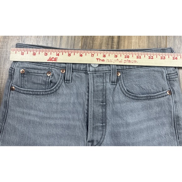 Levi's BIG E Wedgie Straight Stretch Women's 28 Heathered Gray - Picture 10 of 12